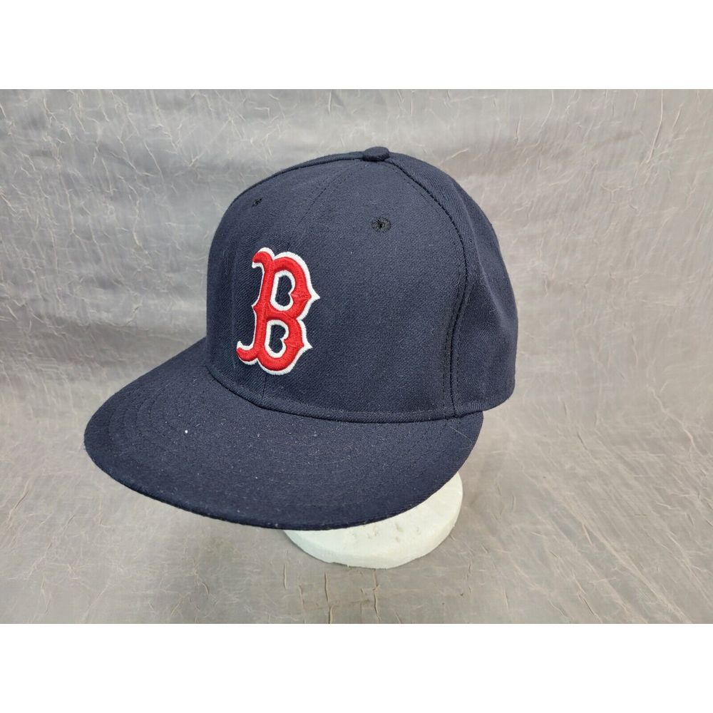 New Era Navy & Red Boston 'B' Fitted Hat